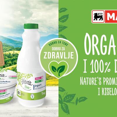 Domaći organski jogurt i kiselo mleko stigli u MAXI supermarkete