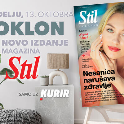 U nedelju, 13. oktobra na poklon dobijate novi broj magazina Stil!