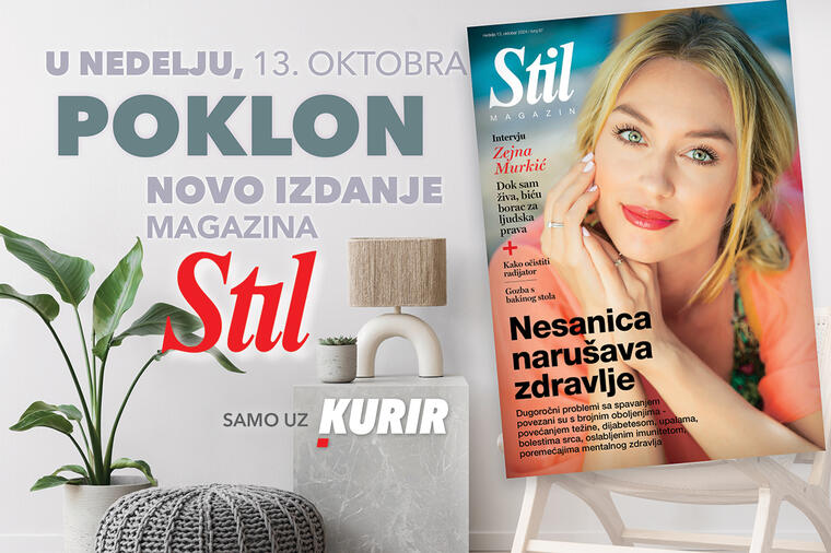 U nedelju, 13. oktobra na poklon dobijate novi broj magazina Stil!