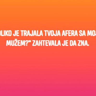 Imao sam aferu sa komšijom, a onda mi je njegova žena poslala poruku: Posle ovog ništa više nije bilo isto