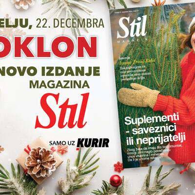 U nedelju, 22. decembra, ne propustite novi broj porodičnog magazina Stil!