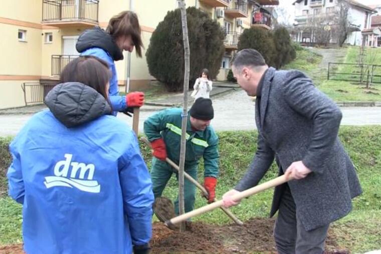 "VELIKE BRIGA VRNJAČKE BANJE ZA ZAŠTITU ŽIVOTNE SREDINE" Akcija Zasadi drvo i japanska trešnja - Zelenilo za bolje sutra