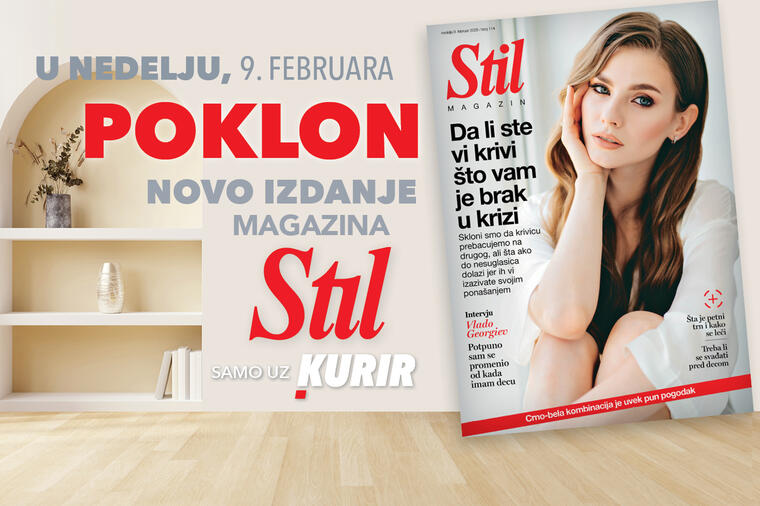 U nedelju, 9. februara, ne propustite novi broj porodičnog magazina Stil!