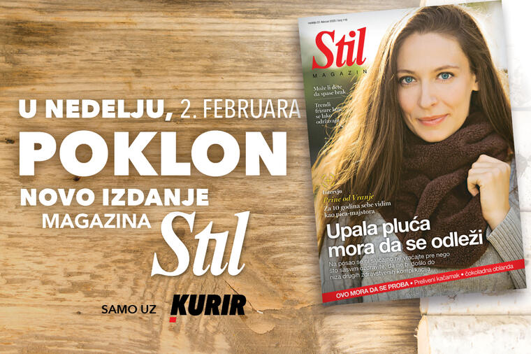 U nedelju, 23. februara ne propustite novi broj porodičnog magazina Stil!