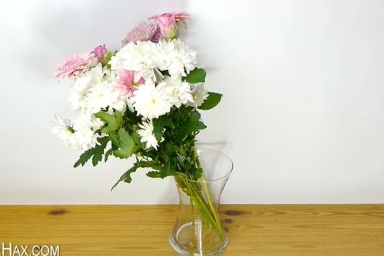 Cveće bez selotejpa na vazi