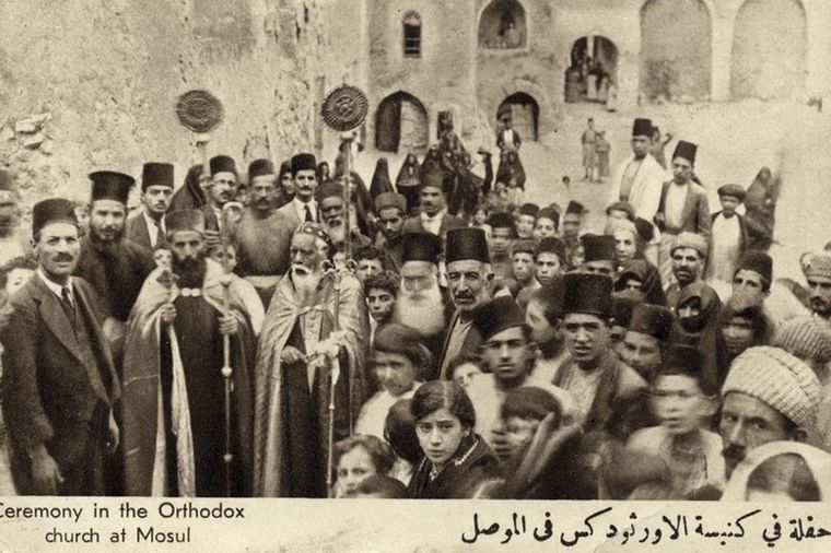 Foto: AP / Pravoslavna služba u manastiru  Svetog Ilije 1920. godine